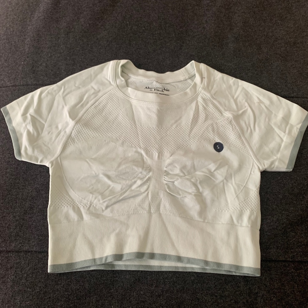 Abercrombie cropped workout top